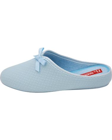Calzado de casa NORTEÑAS  de Mujer NORTENAS - ZAPATILLAS DE HOGAR PARA MUJER FORRO DE TOALLA  CELESTE