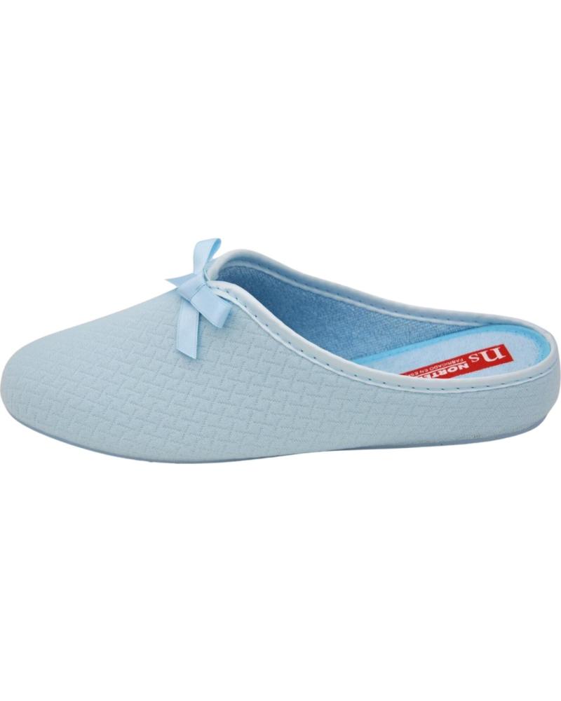 Pantoufles NORTEÑAS  pour Femme NORTENAS - ZAPATILLAS DE HOGAR PARA MUJER FORRO DE TOALLA  CELESTE