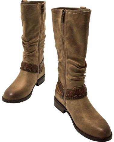 Bottes MTNG  pour Femme MUSTANG 59347  TAUPE