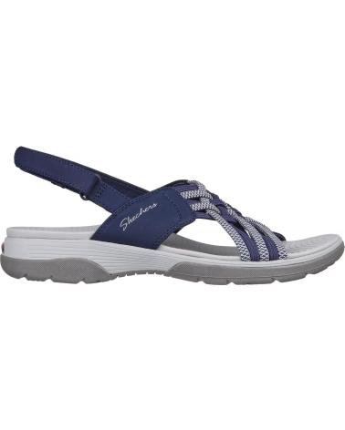 Tongs SKECHERS  pour Femme 163321-NVGY ARCH FIT REGGAE SPORT-HOMETOWN  NAVY-GRAY