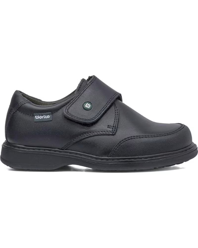 Mocassins Pour Garçon Gorila Toy - Cuir Noir - Semelle Caoutchouc - Chaussures D'école Ou Habillées Pour Enfant