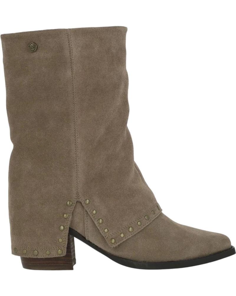Botas TOP3  de Mujer TOP 3 SHOES BOTA PIEL SOLAPA SS24719  VARIOS COLORES