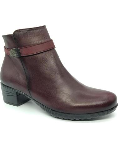 Botins FLUCHOS  de Mulher BOTIN CHARIS F0937 BURDEOS  ROJO