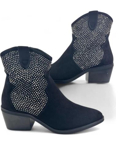 Botines TIMBOS  de Mujer BOTIN COWBOY DE MUJER 130911  NEGRO