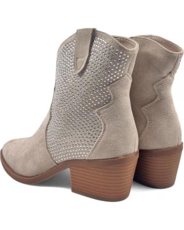 Botines TIMBOS  de Mujer BOTIN COWBOY DE MUJER 130910  BEIGE