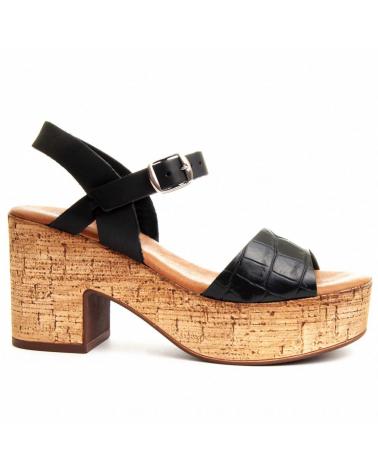 Sandalias PURAPIEL  de Mujer CORCHOSAND  BLACK