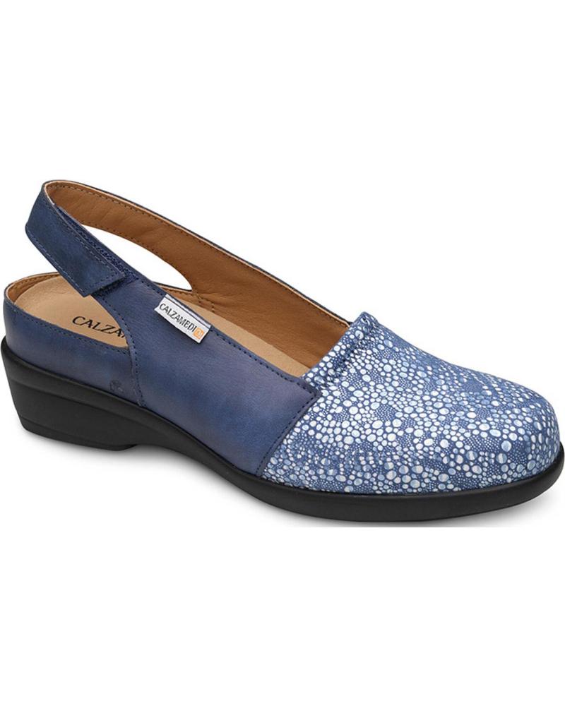 Sandalias CALZAMEDI  de Mujer SANDALIAS ORTOPEDICAS 0767 ELASTICO ESPECIAL  AZUL
