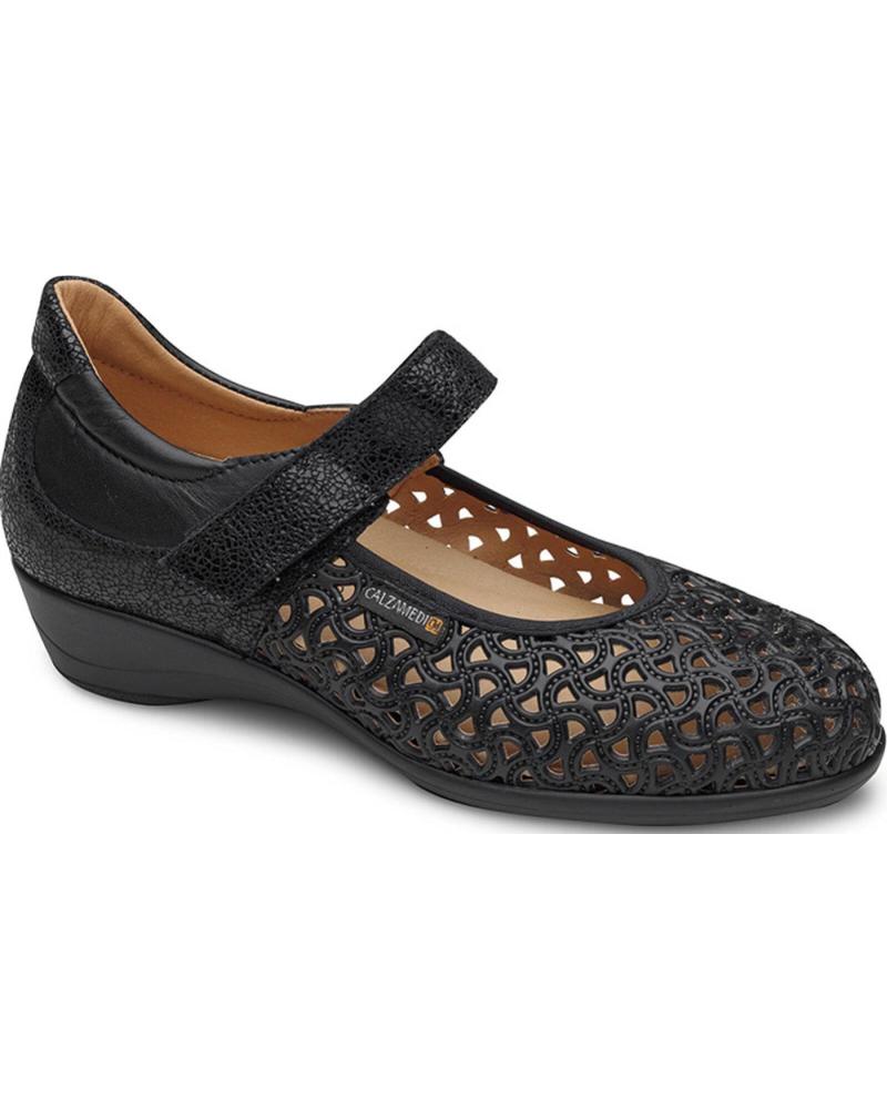 Bailarinas CALZAMEDI de Mujer MANOLETINAS ORTOPEDICAS TRANSPIR 0780 NEGRO Bailarinas CALZAMEDI de Mujer MANOLETINAS ORTOPEDICAS TRANSPIR 0780 NEGRO