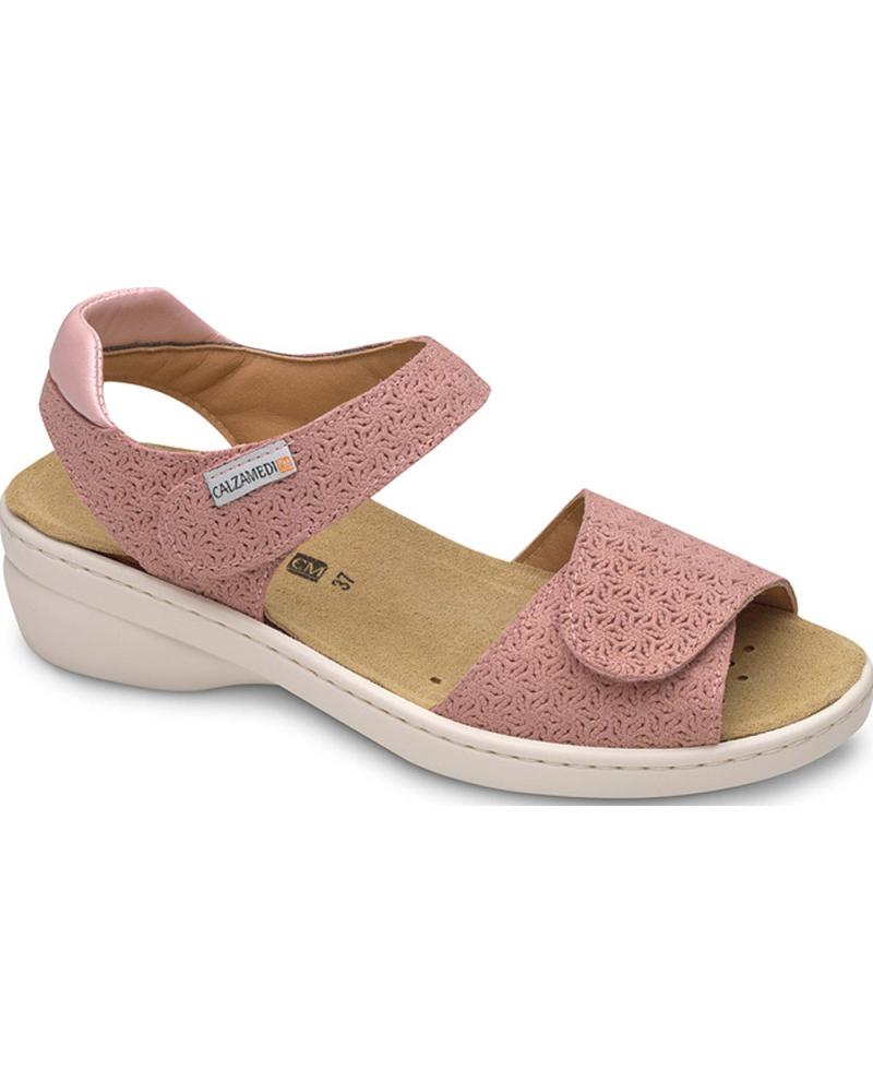 Sandali CALZAMEDI  per Donna SANDALIAS ORTOPEDICAS 0781 ACOLCHADO TRASERO  ROSA