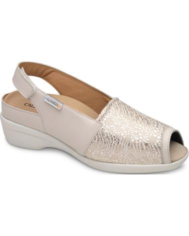 Sandalias CALZAMEDI  de Mujer SANDALIAS ORTOPEDICAS 0785 PLANTILLAS  BEIGE