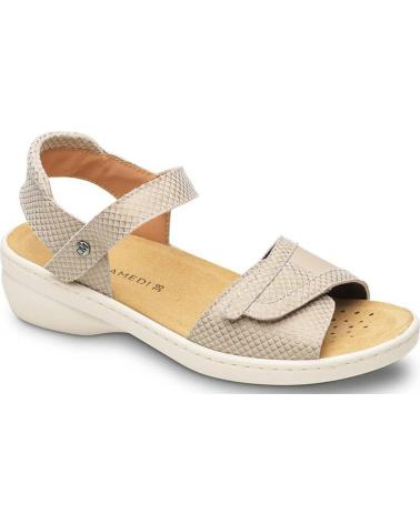 Sandalias CALZAMEDI  de Mujer SANDALIAS ORTOPEDICAS 0802 ESPECIAL JUANETE  BEIGE