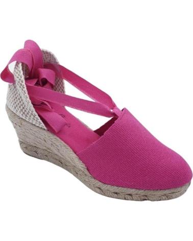 Sandalias SEVILLAS  de Mujer ALPARGATAS CUNA CINTAS CARMEN GARCIA VARIOS 900  FUCSIA