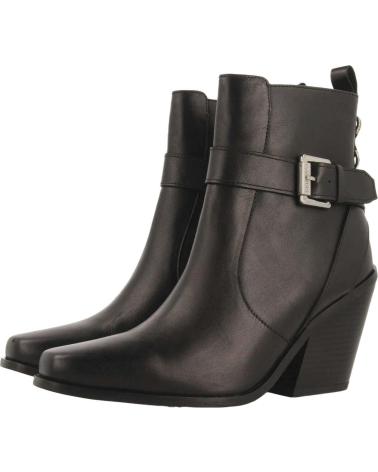 GIOSEPPO SANDVED 73218 LEATHER COWBOY BOOTS HEEL BROWN CUERO