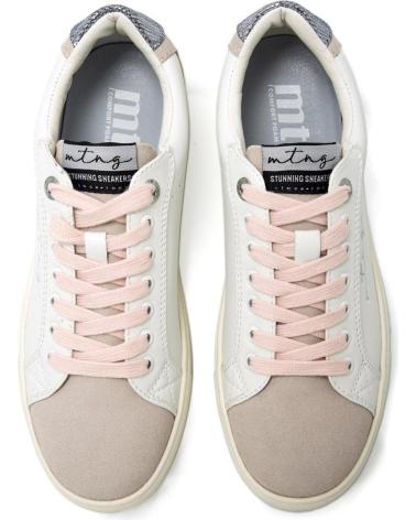 MTNG MUSTANG ZAPATILLA CASUAL PARA MUJER 60712 COLOR BLANCO BEIG