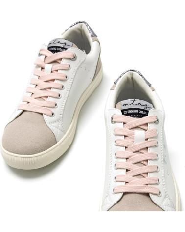 MTNG MUSTANG ZAPATILLA CASUAL PARA MUJER 60712 COLOR BLANCO BEIG