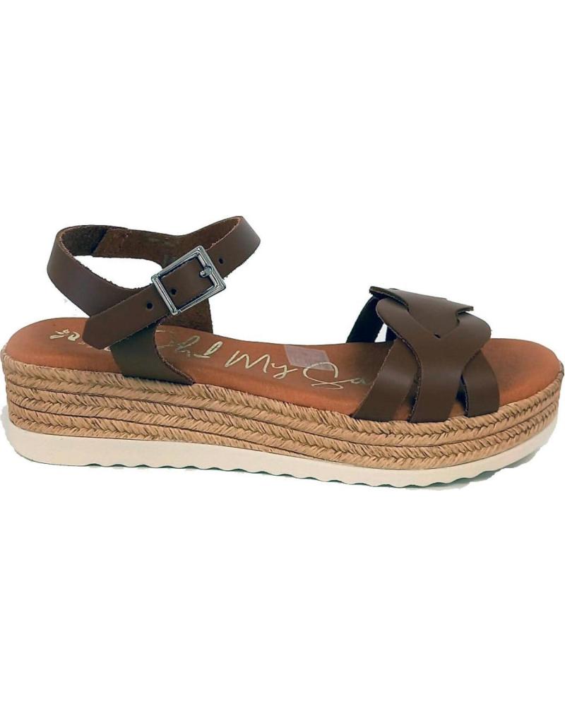 Sandales OH MY SANDALS  pour Femme - SANDALIA CUNA BAJA 5424 -  ROBLE