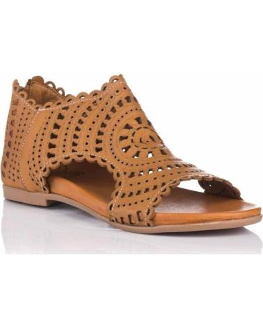 Sandalias TOP3  de Mujer SANDALIA ABOTINADA LASER CUERO  MARRóN