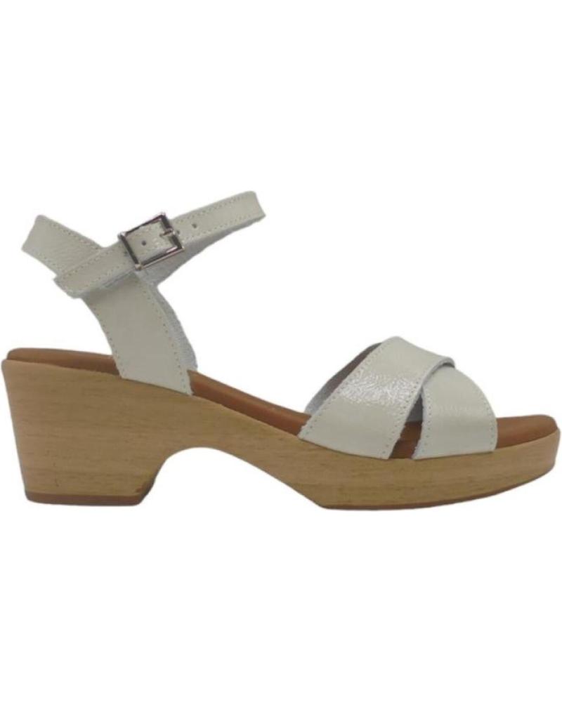 Sandalias OH MY SANDALS  de Mujer SANDALIA MUJER VESTIR PIEL 5375 PIEL  BLANCO ROTO