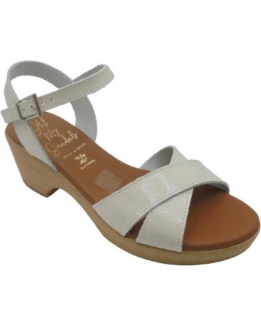 Sandalias OH MY SANDALS  de Mujer SANDALIA MUJER VESTIR PIEL 5375 PIEL  BLANCO ROTO