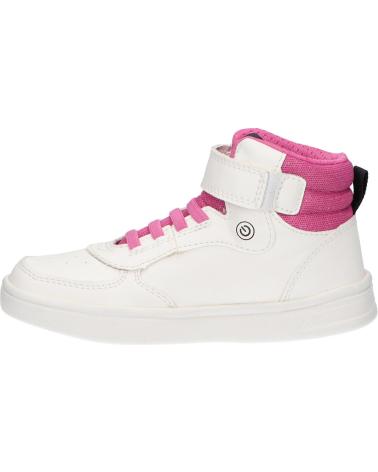 girl Trainers GEOX J264MC 0BCEW J DJROCK GIRL  C0563 WHITE-FUCHSIA