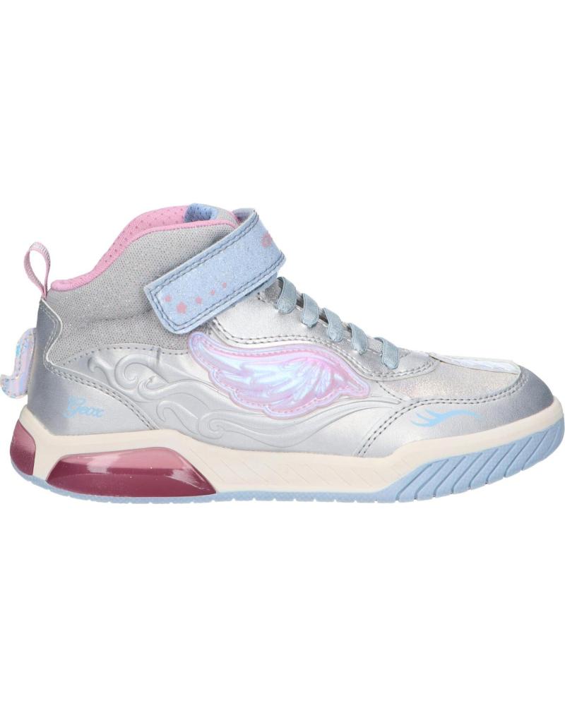 Esportes  GEOX  de Menina J26ASA 0NFEW J INEK GIRL  C1294 SILVER-SKY