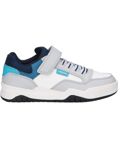 boy Trainers GEOX J367RE 0FE8V J PERTH BOY  C9145 LT GREY-LT BLUE