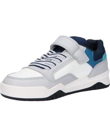 boy Trainers GEOX J367RE 0FE8V J PERTH BOY  C9145 LT GREY-LT BLUE