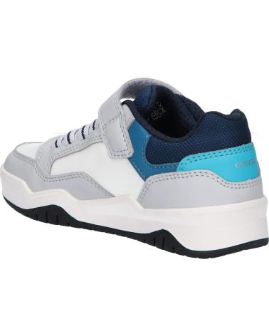 boy Trainers GEOX J367RE 0FE8V J PERTH BOY  C9145 LT GREY-LT BLUE