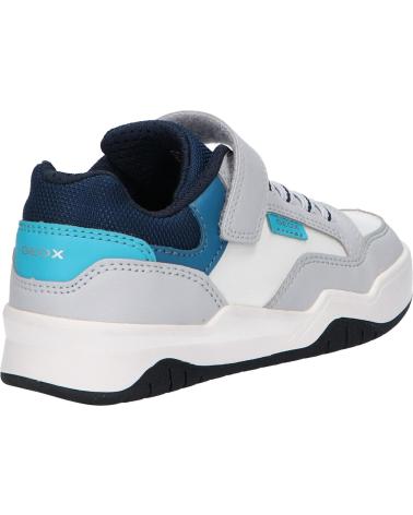 boy Trainers GEOX J367RE 0FE8V J PERTH BOY  C9145 LT GREY-LT BLUE