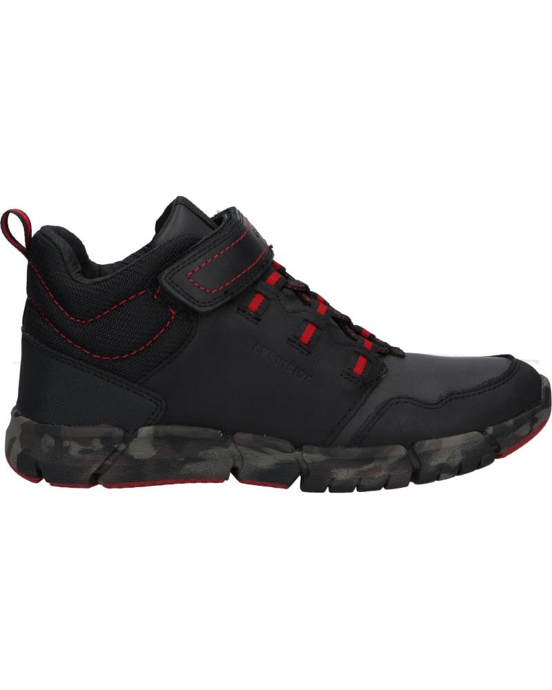 boy Mid boots GEOX J949XA 032FU J FLEXYPER BOY B ABX  C0048 BLACK-RED