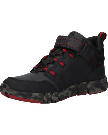 boy Mid boots GEOX J949XA 032FU J FLEXYPER BOY B ABX  C0048 BLACK-RED