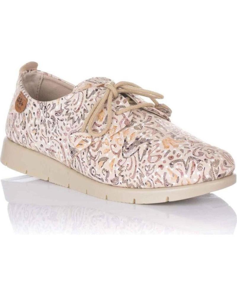 Zapatos 48 HORAS  de Mujer ZAPATO CORDONES  BEIGE