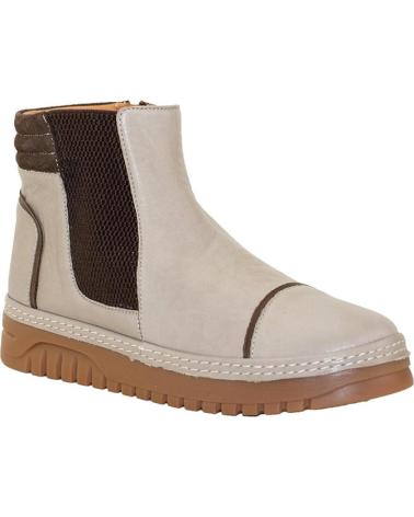 Stivaletti 48 HORAS  per Donna BOTIN DE MUJER EN PIEL CON ELASTICO Y CREMALLERA  CAMEL