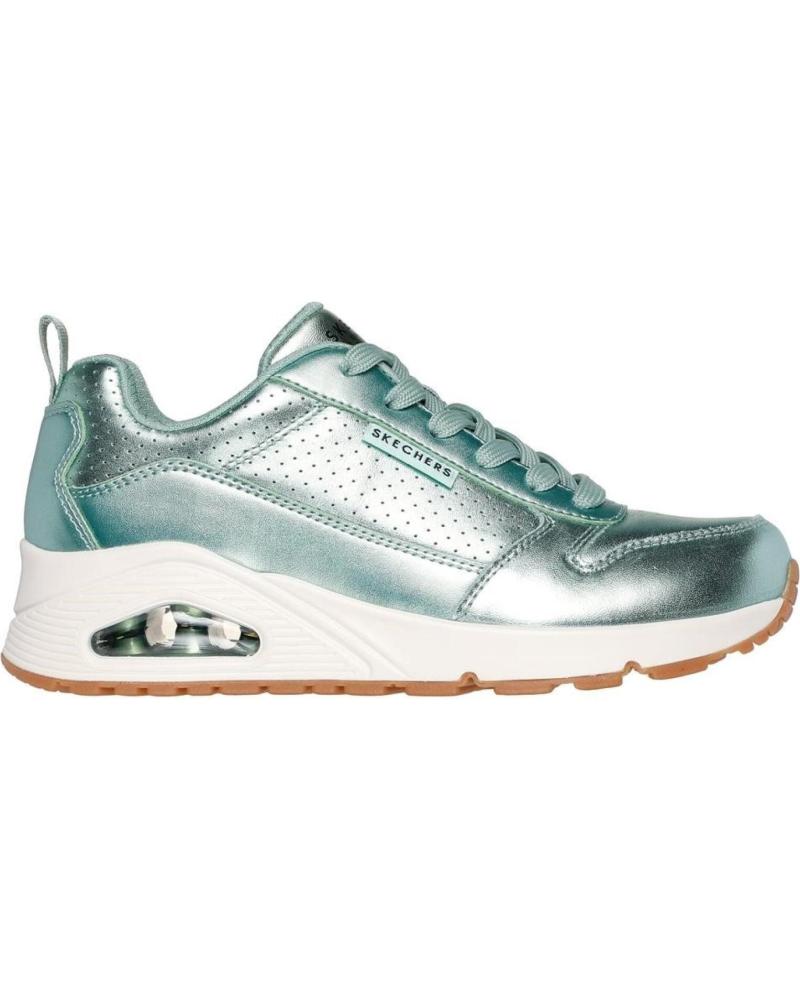 Sapatilhas SKECHERS  de Mulher UNO AIR METALLIXS VERDE  VERDE CLARO