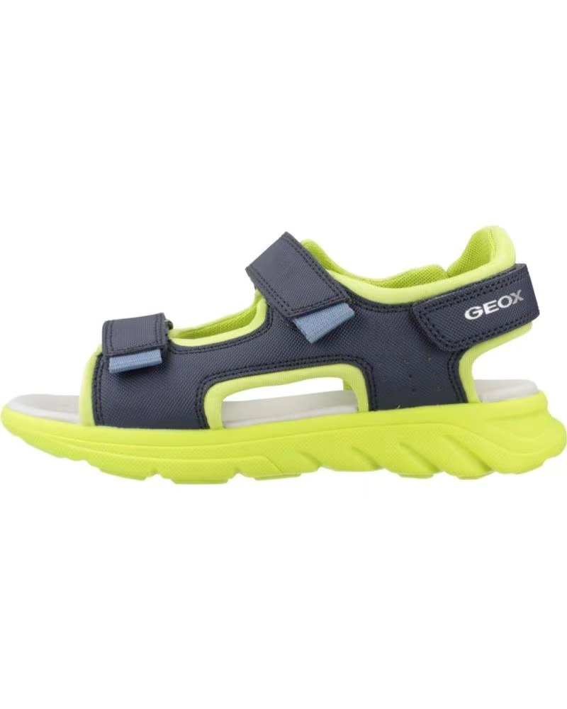 Sandales Geox Airadyum Pour Garçon - Cuir Et Semelle Caoutchouc