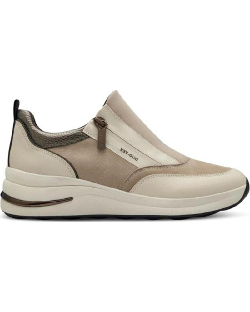 Deportivas TAMARIS  de Mujer 83713 PIEL-LICRA  BEIG