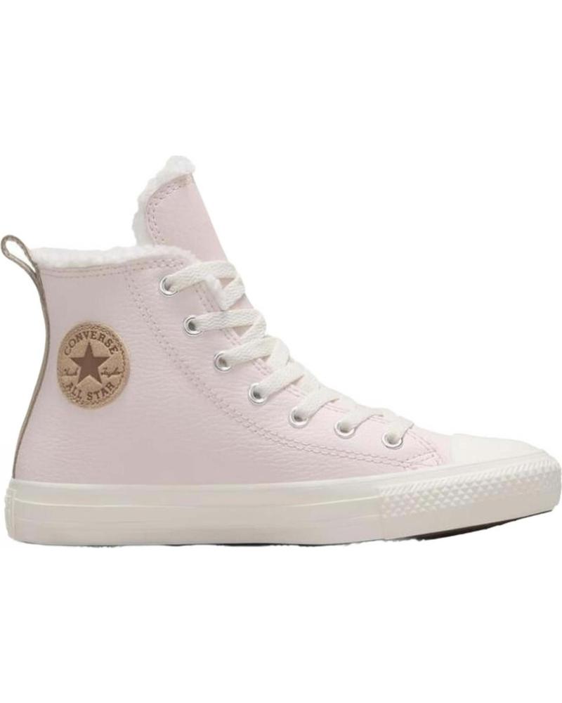Sportivo CONVERSE  per Bambina e Bambino CHUCK TAYLOR ALL STAR LEATHER SHERPA  ROSA