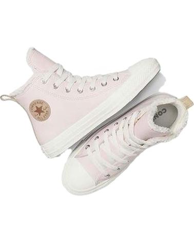 Sportivo CONVERSE  per Bambina e Bambino CHUCK TAYLOR ALL STAR LEATHER SHERPA  ROSA