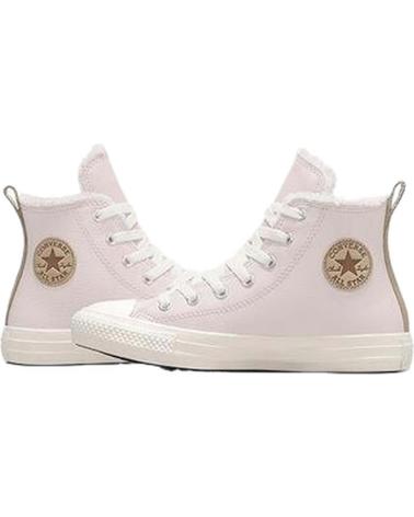 Sportivo CONVERSE  per Bambina e Bambino CHUCK TAYLOR ALL STAR LEATHER SHERPA  ROSA