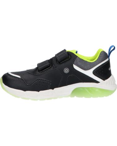 boy Trainers GEOX J36CQA 0BU11 J SPAZIALE BOY  C0802 BLACK-LIME