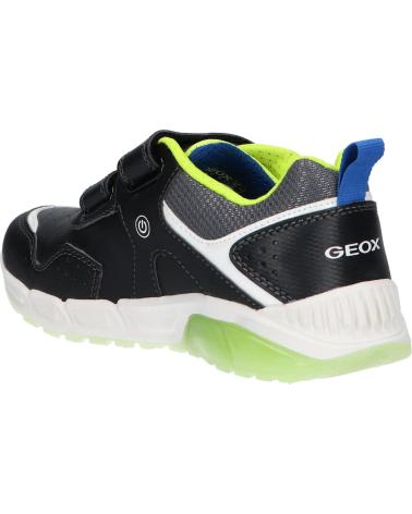 boy Trainers GEOX J36CQA 0BU11 J SPAZIALE BOY  C0802 BLACK-LIME