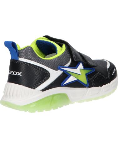 boy Trainers GEOX J36CQA 0BU11 J SPAZIALE BOY  C0802 BLACK-LIME