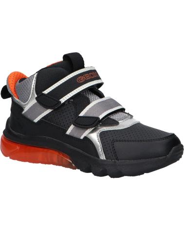 GEOX ZAPATILLAS NINO MODELO J CIBERDRON COLOR NEGRO C0038