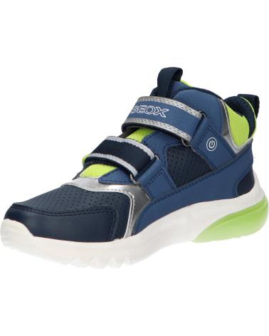 GEOX ZAPATILLAS NINO MODELO J CIBERDRON COLOR AZUL C0749