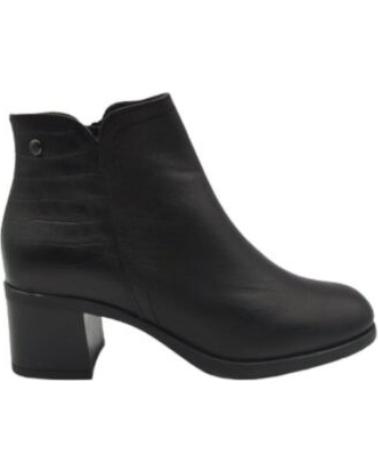 Botines KAOLA  de Mujer - BOTIN MUJER TACON PIEL 100  NEGRO