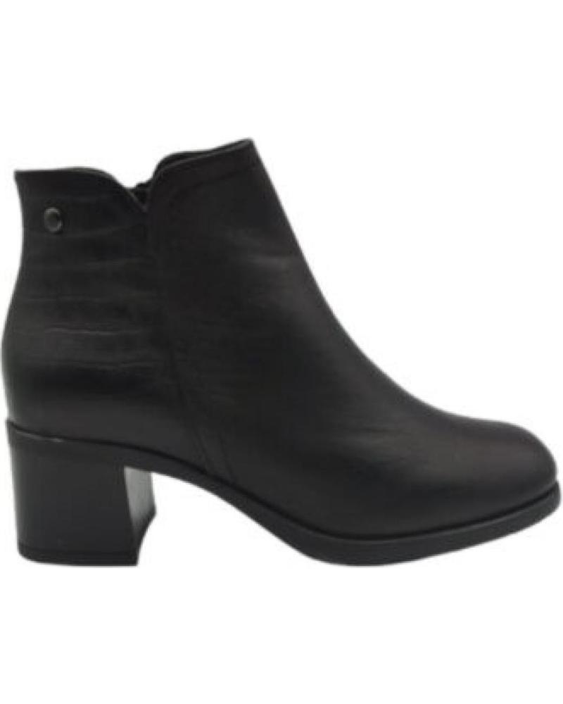 Botines KAOLA  de Mujer - BOTIN MUJER TACON PIEL 100  NEGRO