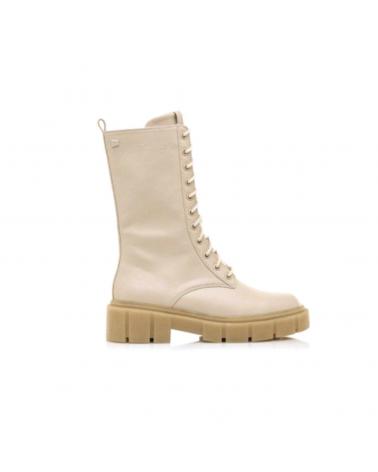 Botas De Mujer MTNG MUSTANG - BOTA MILITAR CREMALLERA INTERNA  CREMA
