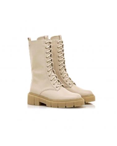 Botas De Mujer MTNG MUSTANG - BOTA MILITAR CREMALLERA INTERNA  CREMA