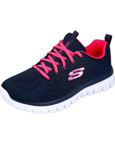 Woman sports shoes SKECHERS 12615 GRACEFUL - GET CONNECTED  AZUL