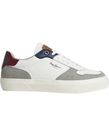 Scarpe sport PEPE JEANS  per Donna - ZAPATILLA YOGI STREET CASUAL PIEL -GRIS  BLANCO